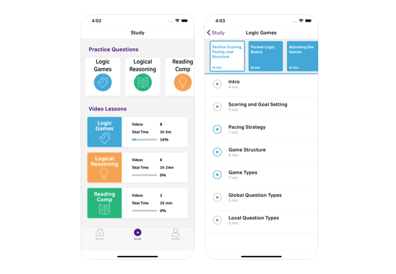 Magoosh LSAT app
